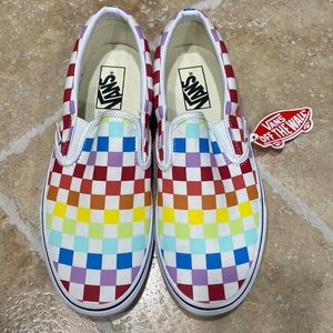 Vans multi checker slip-one